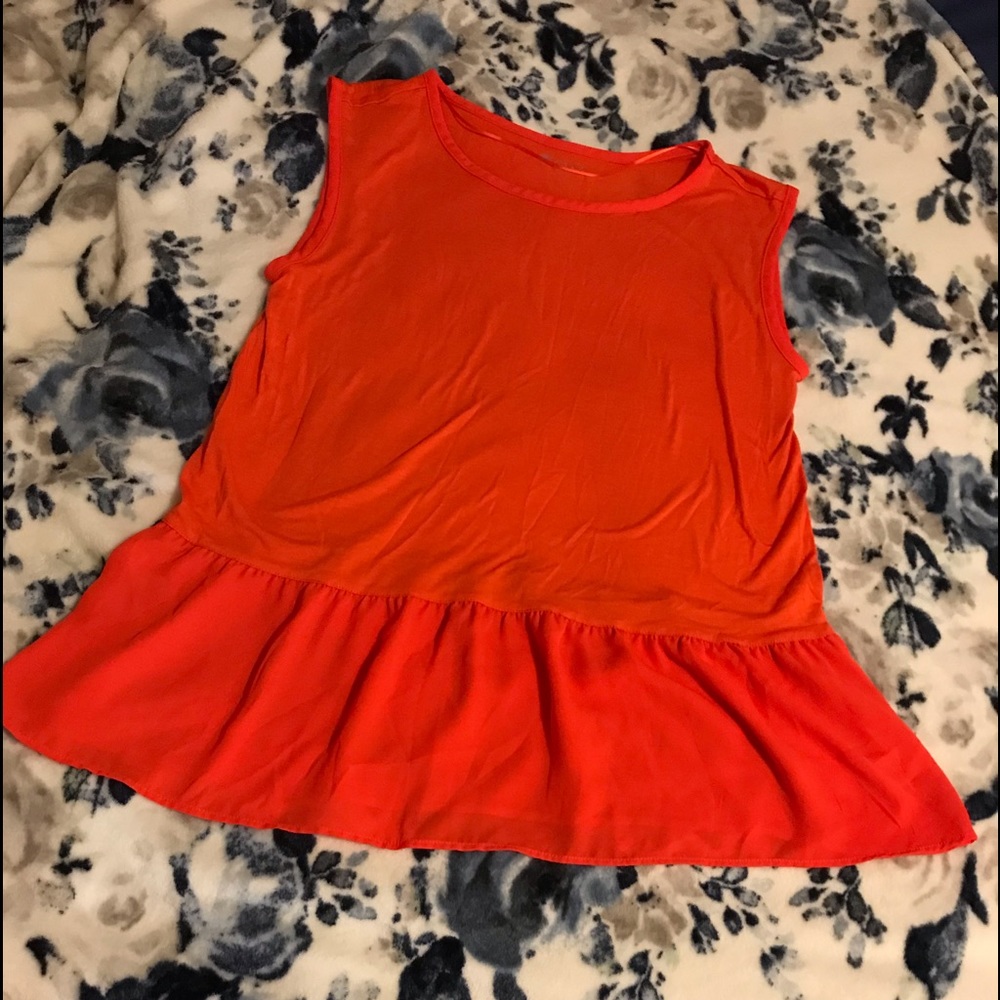 Cute orange top size large